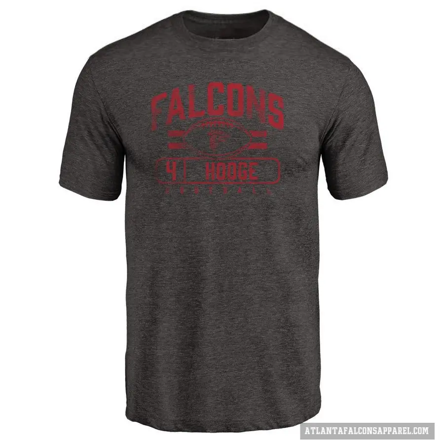 Men's ＃4 KhaDarel Hodge Atlanta Falcons Black Flanker T-Shirt