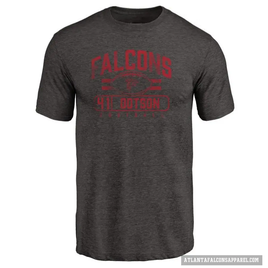 Men's ＃41 Elijah Dotson Atlanta Falcons Black Flanker T-Shirt