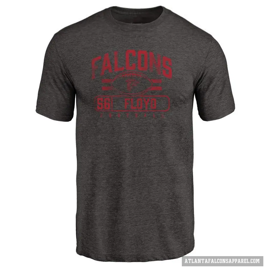 Men's ＃56 Leonard Floyd Atlanta Falcons Black Flanker T-Shirt