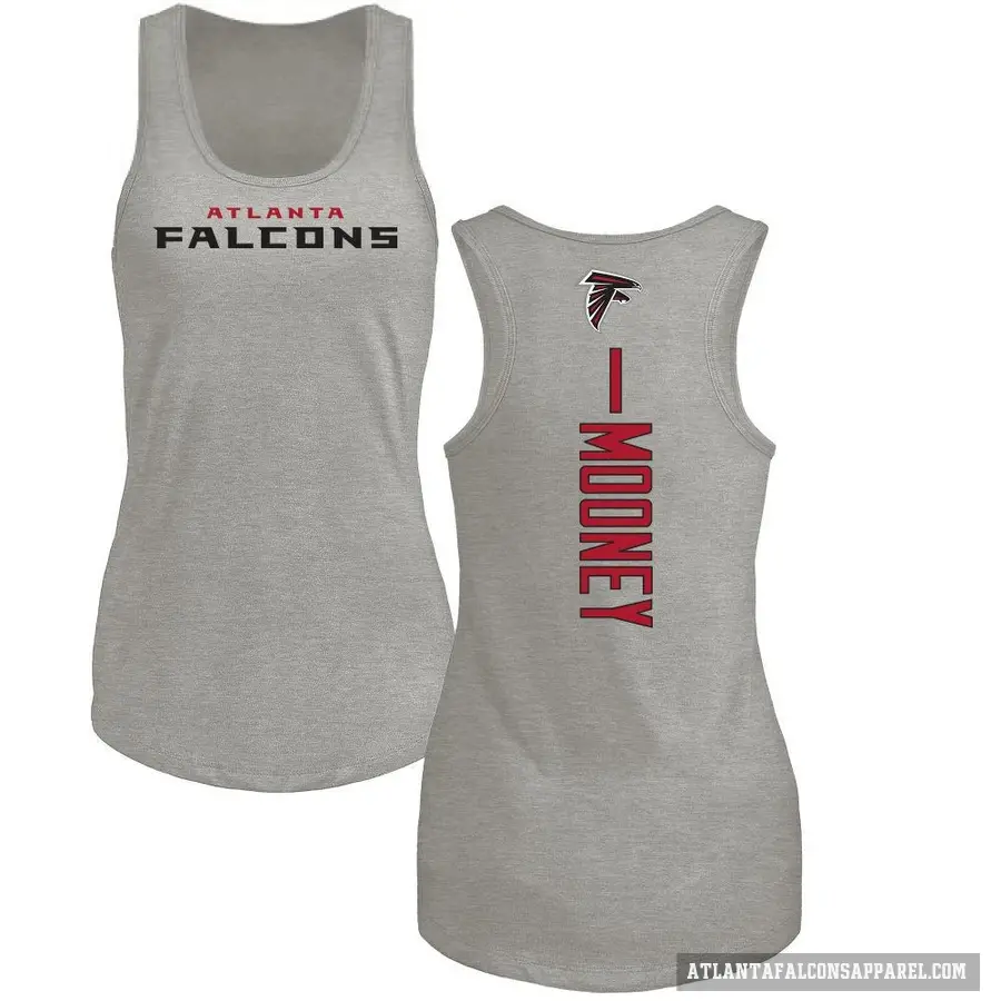Women's ＃1 Darnell Mooney Atlanta Falcons Ash Backer Tank Top