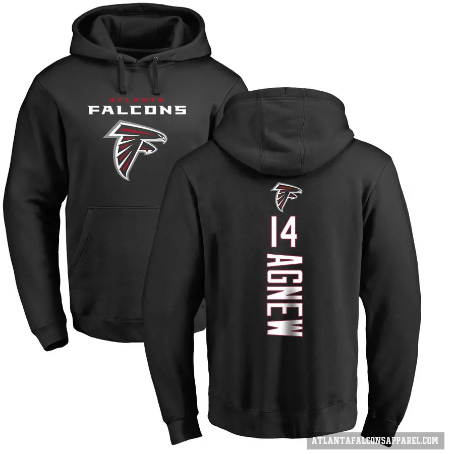 Youth ＃14 Jamal Agnew Atlanta Falcons Black Pro Line Backer Pullover Hoodie