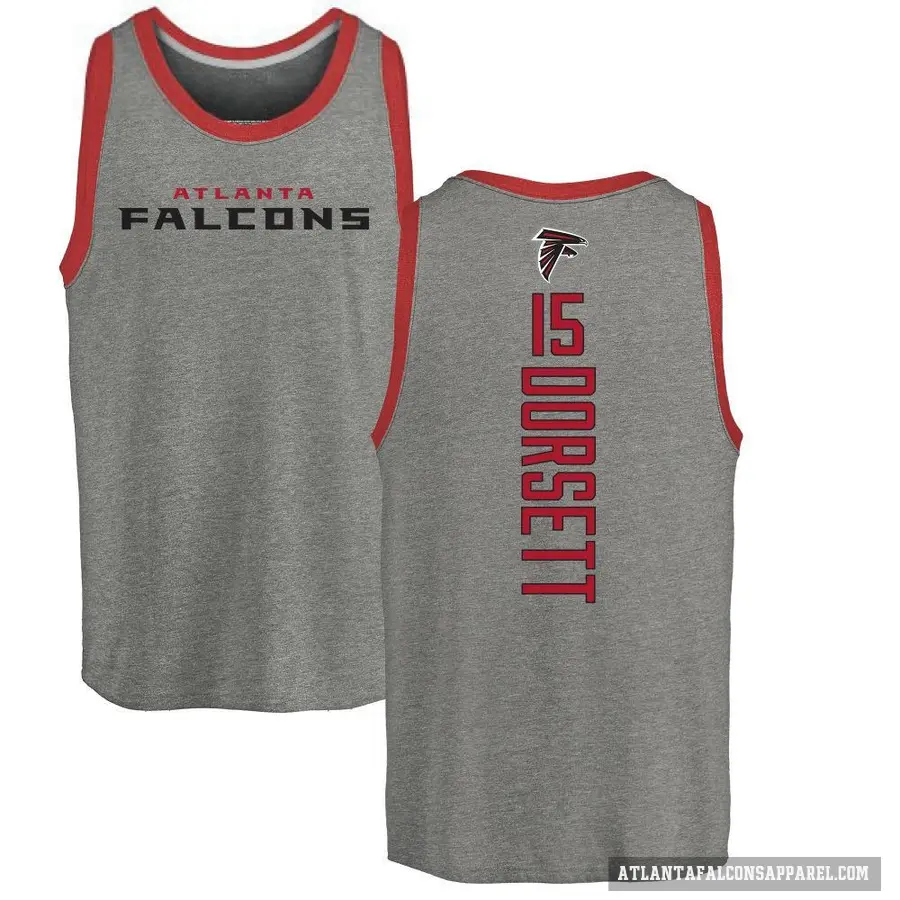 Youth ＃15 Phillip Dorsett II Atlanta Falcons Ash Backer Tank Top