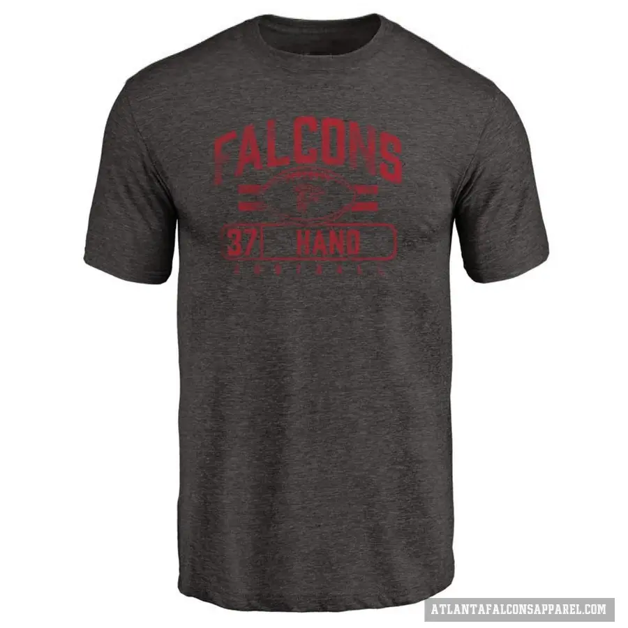 Youth ＃37 Harrison Hand Atlanta Falcons Black Flanker T-Shirt