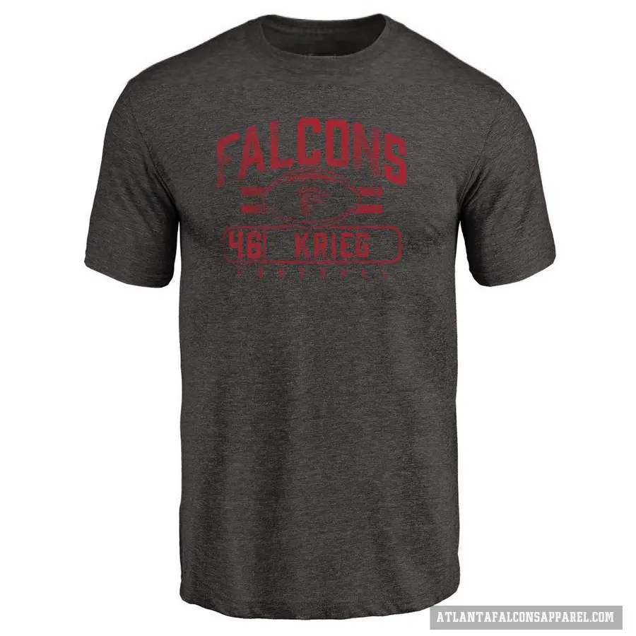 Youth ＃46 Lenny Krieg Atlanta Falcons Black Flanker T-Shirt