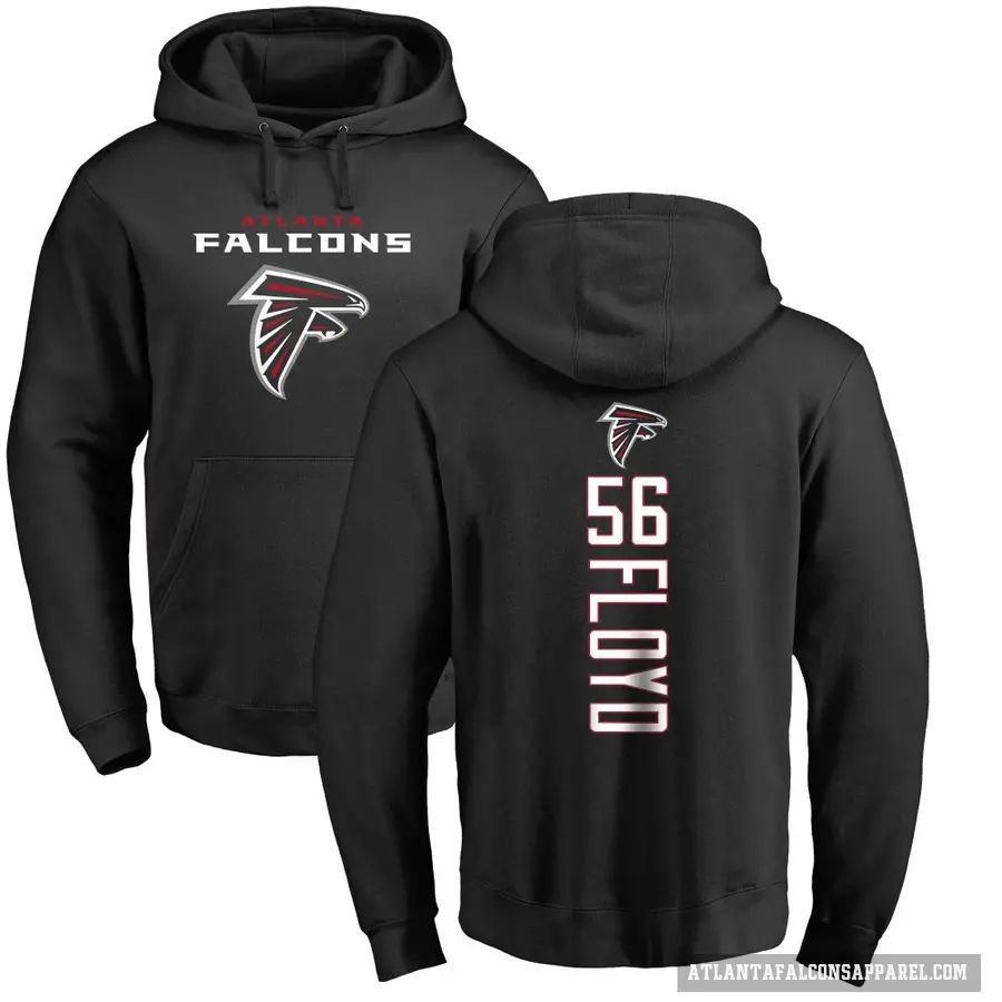 Youth ＃56 Leonard Floyd Atlanta Falcons Black Pro Line Backer Pullover Hoodie