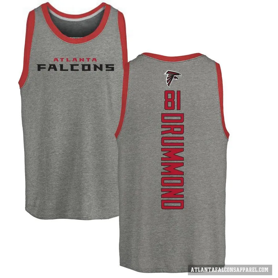 Youth ＃81 Dylan Drummond Atlanta Falcons Ash Backer Tank Top