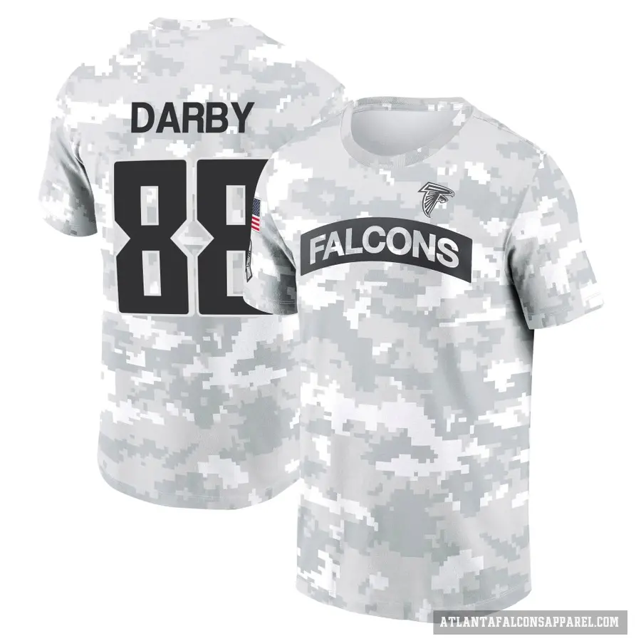 Youth ＃88 Frank Darby Atlanta Falcons Camo Arctic 2024 Salute to Service Performance T-Shirt