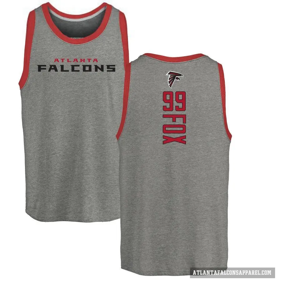 Youth ＃99 Morgan Fox Atlanta Falcons Ash Backer Tank Top